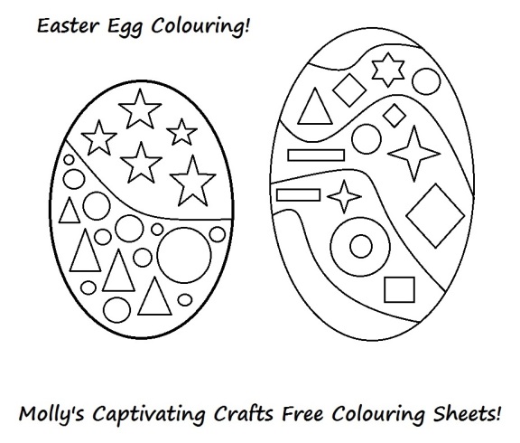 Easter Egg Colouring Sheet